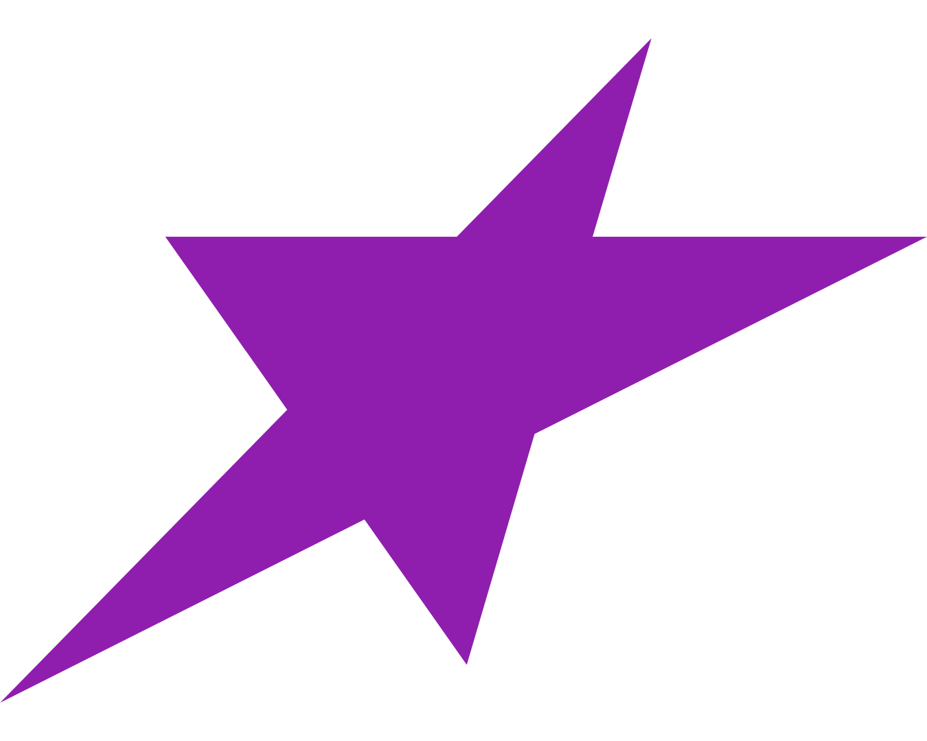 jut marketing purple skewed star